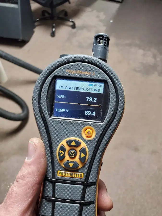 Moisture meter humidity assessment for Fire & Smoke Damage Restoration in Brush